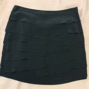 Ann Taylor Silk Skirt (Slate and Flowy)